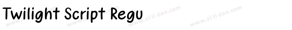Twilight Script Regu字体转换